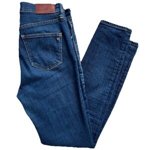 Madewell High Riser Skinny Jeans Women's 27 Dark Wash Blue‎ Stretch Denim Pants
